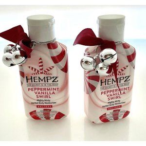 Peppermint Vanilla Swirl Hempz Lotion - 2.25 fl oz Mini Travel Bottles - stockin